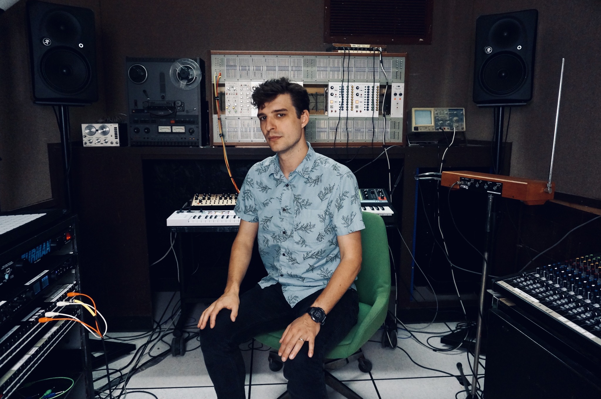 Nathan Nokes in the studio